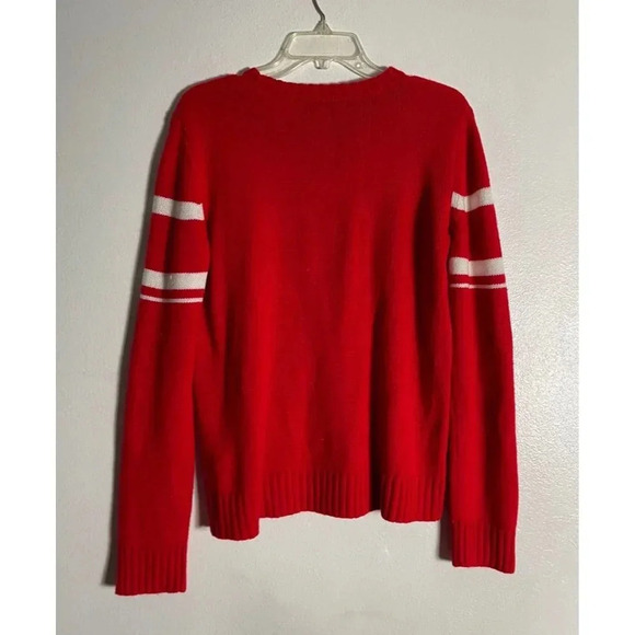Forever 21 Womens Pullover Long Sleeve Crew Neck Knit Sweater Red S - Picture 2 of 4